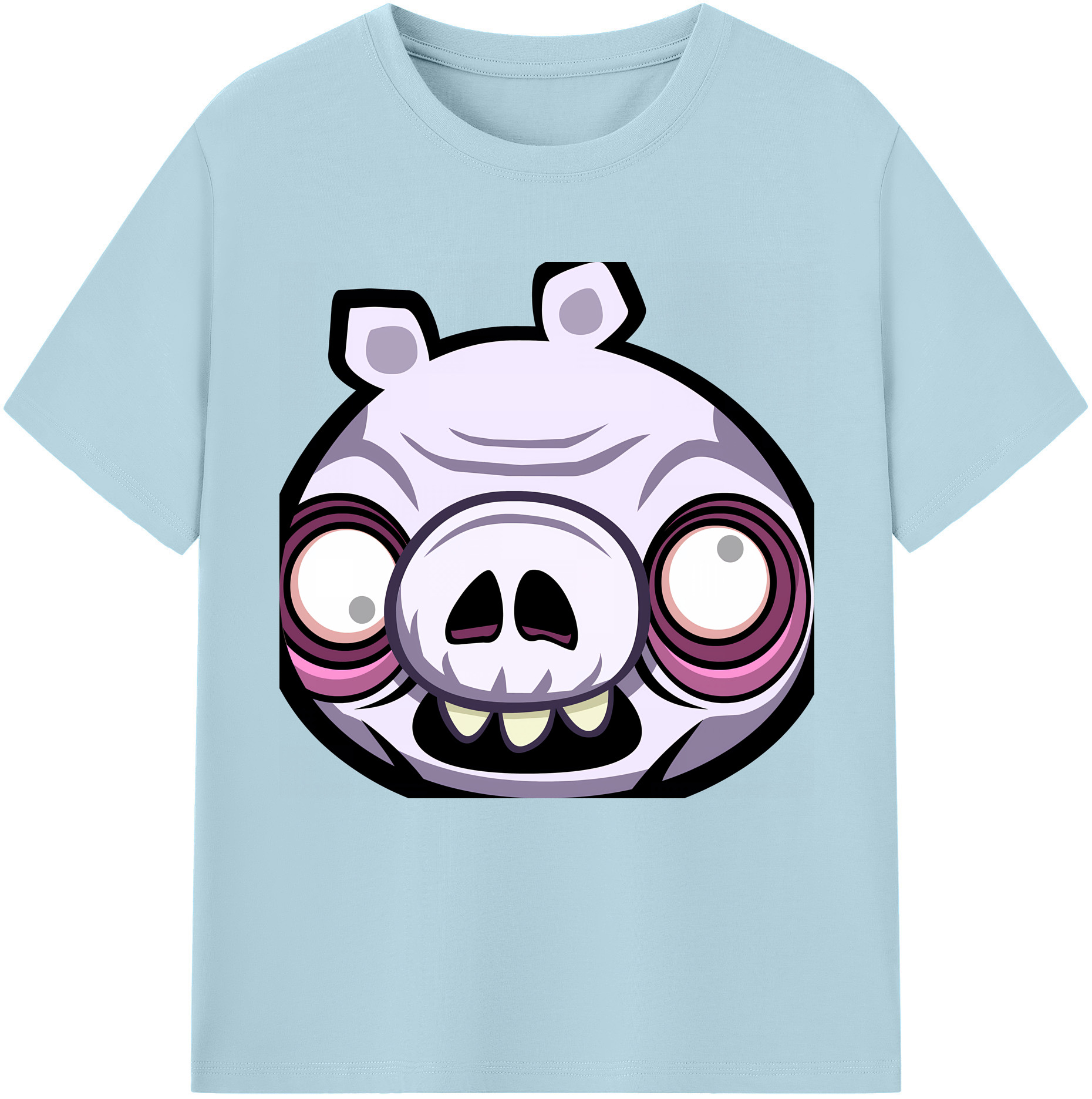 （画像用） Angry Birds アングリーバード 綿100％半袖Tシャツ（フロントプリント）